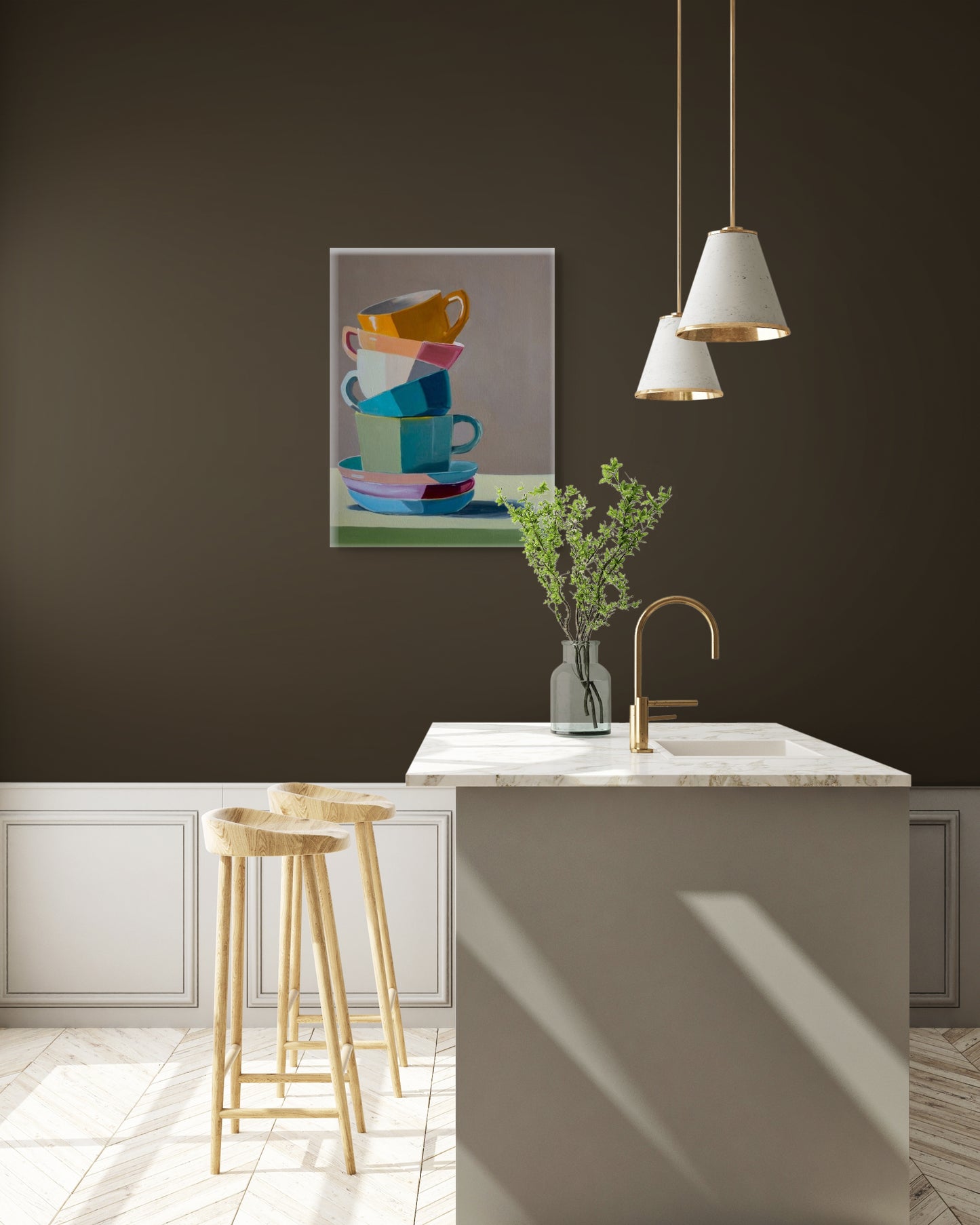 Tipsy Cups Fine Art Print